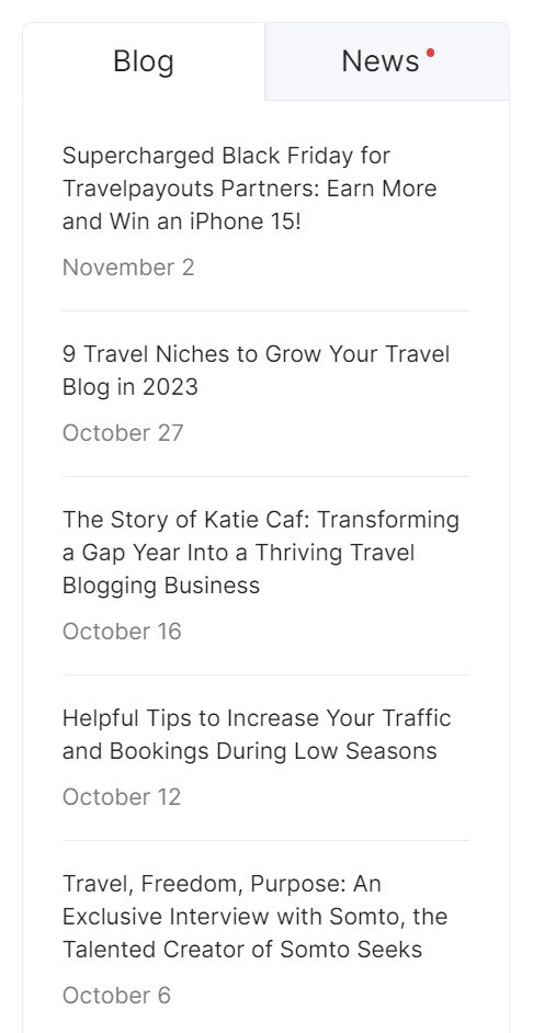 Travelpayouts blogs