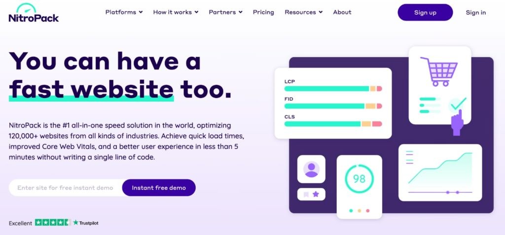 Nitropack Homepage