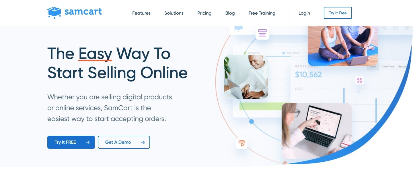 Samcart Homepage