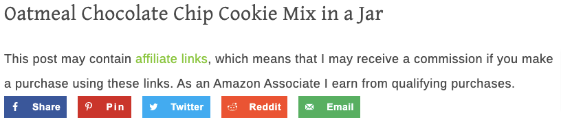 amazon disclosure example