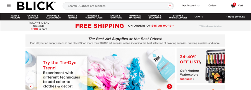 Blick Homepage Screenshot