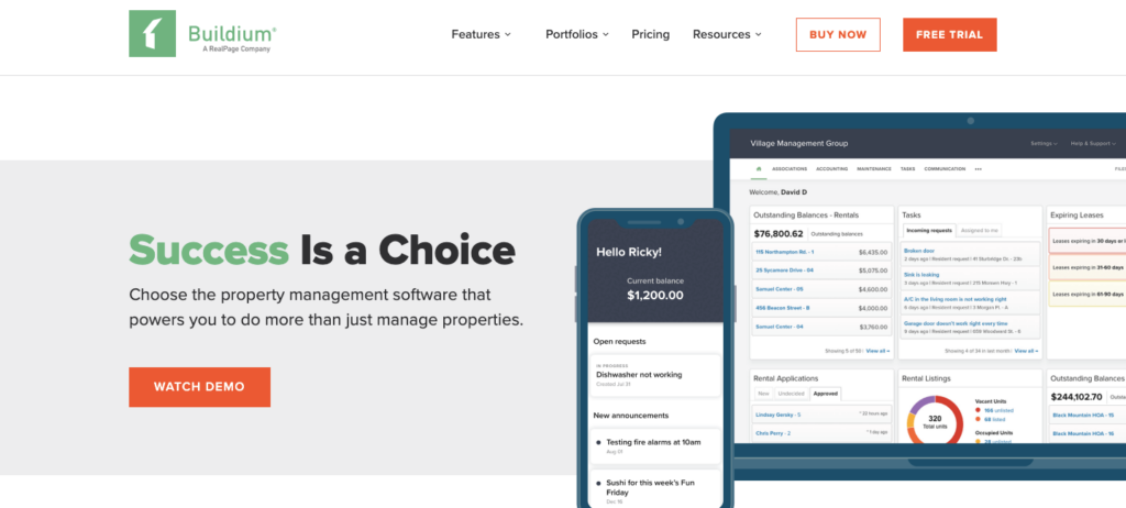 buildium homepage