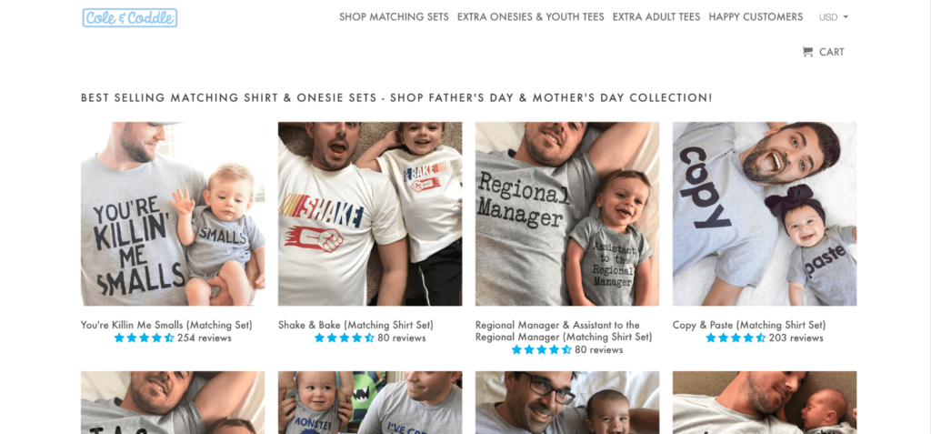 cole & coddle homepage