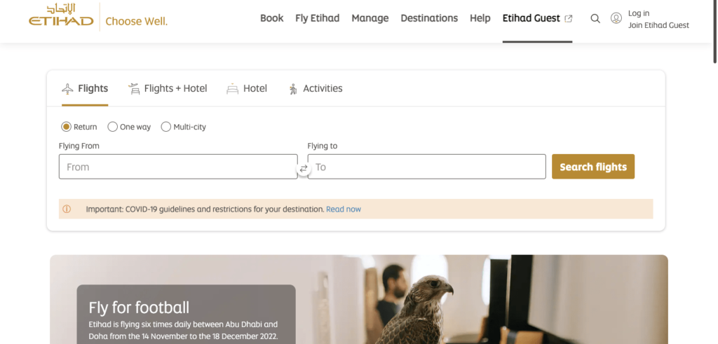 eithad homepage screenshot