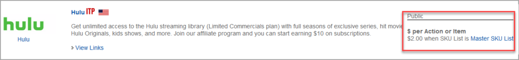 Hulu Affiliate Program