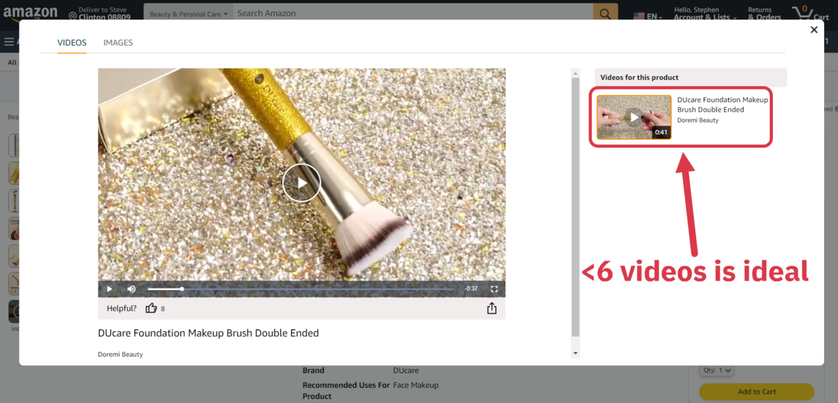 Ideal count of videos