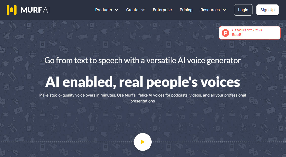 Murf AI website