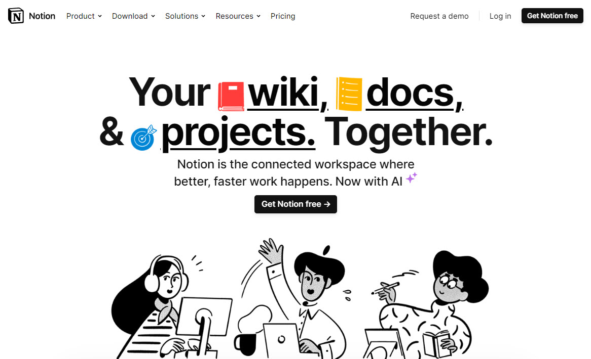 Notion website