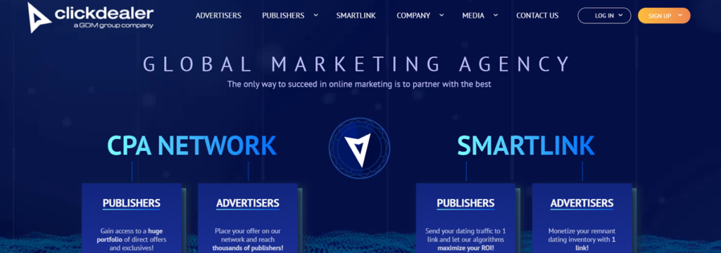 Quick Dealer Homepage Screenshot
